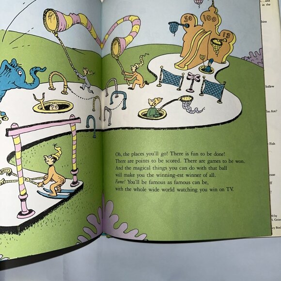 OH, THE PLACES YOU'LL GO! by Dr. Seuss - 1990 True First Ed. HC/DJ RARE! - Picture 11 of 16